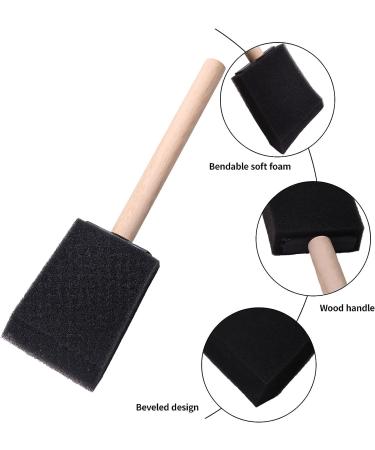 YiBaiBrush-Foam Paint Brushes  2 Inch Sponge Brushes 20 Pack  Sponge Paint Brushes  Foam Brushes  Painting Sponges  Sponge Paint Brushes for Painting and Staining 2 Inch 20pcs - Buy Online on SooperMarket.com