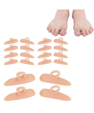 10 Pairs of Gel Toe separators Hammer Toe Pads Hallux Valgus Correction Pads Overlapping Toes Transparent Toe separators(Colour)