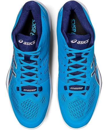 ASICS Men's Sky Elite FlyteFoam Mid Top 2 Volleyball Shoes 6.5 - Island Blue/Indigo Blue - Buy Online on SooperMarket.com