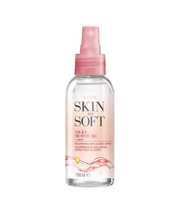 Avon Skin So Soft Silky Moisture Nourishing Dry Oil Spray 150ml | Locks in Moisture | Formulated with Argan Oil | Quick Dry Formula | Cruelty Free