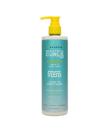 Alaffia Beautiful Curls Curl Enhancing Leave-In Conditioner Wavy to Curly Unrefined Shea Butter  12 fl oz (354 ml)