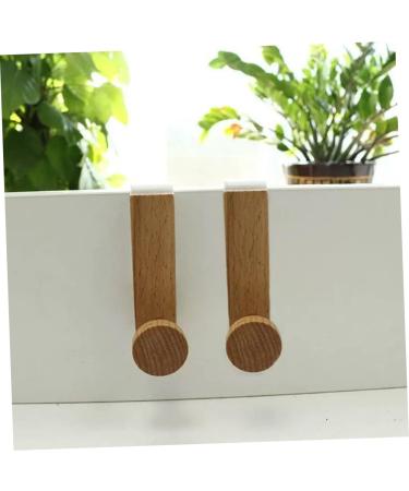 CIYODO Clothes 2pcs Towel Hook Wood Coat Hooks Scarf Hanger Coat Rack Door Hanger Door Hook Car Door Shower Door - Buy Online on SooperMarket.com