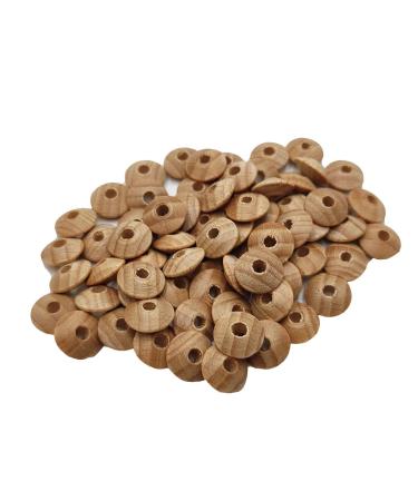 100pcs Beech Wooden Abacus Beads Unfinished DIY Handmade Mom Necklace Making Family Charm Decoration - Buy Online on SooperMarket.com