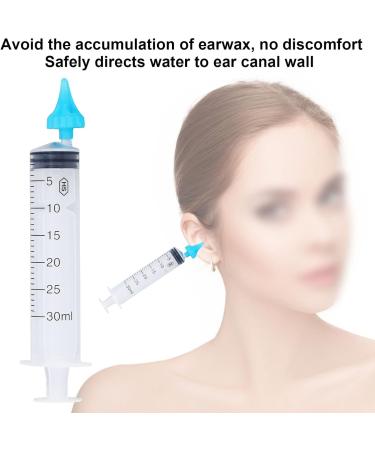 30ml Ear Wax Cleaning Syringe | Ear Wax Flusher Tool for Effective Ear Cleaning Irrigation - Buy Online on SooperMarket.com