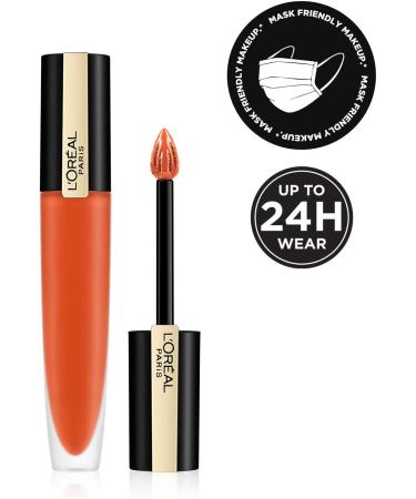 L'Or al Paris Rouge Signature Matte Liquid Lipstick 112 I Achieve - 7 ml Ultra-Matte Lip Stain for 24-Hour Color - Buy Online on SooperMarket.com