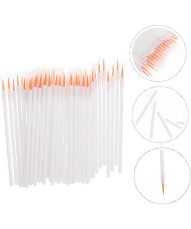 BELLIFFY 100pcs Disposable Eyeliner Brush Liquid Brush Eyeliner The Face Nylon Lip Liner Brush Girl White - Buy Online on SooperMarket.com
