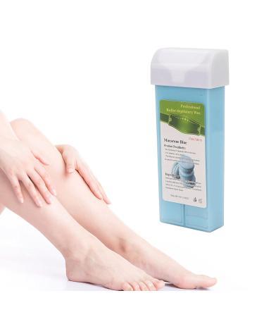 Roll-On Wax - Portable Safe Hair Removal Refill for Armpits | Beauty Salon Quality - Macaroon Blue - Buy Online on SooperMarket.com