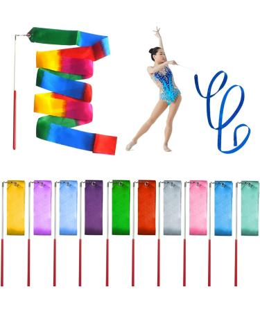 Banballon 20 PCS 6.6Ft Gymnastics Ribbon - Multi-Colored Dance Streamers for Kids - Buy Online on SooperMarket.com