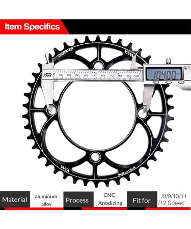 VXM 104BCD Narrow Wide Chainring for Road, Mountain, BMX, MTB Bikes - 40t/42t/44t/46t/48t/50t/52t - Buy Online on SooperMarket.com