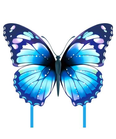 Mint's Colorful Life Butterfly Kite for Kids & Adults Easy to Fly, Large Single Line Kite for The Beach with 300 FT String Kite Handle Blue