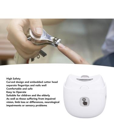 Electric Nail Clipper Safe Automatic Nail Trimmer for Children Seniors Adults Curved Design Easy to Use USB Rechargeable - Buy Online on SooperMarket.com