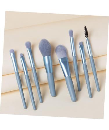 BELLIFFY 8pcs Powder Brush Eyeshadow Makeup Cosmetic Face Brushes Makeup Face Brushes Facial Kit Blue Wooden - Buy Online on SooperMarket.com