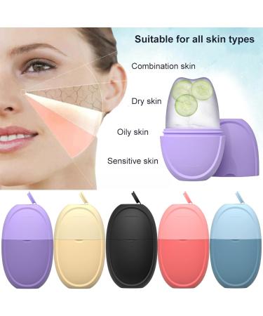SANWOOD Ice Roller Ice Roller for Face and Eyes Ice Face Roller to Effectively Lighten Skin Remove Swelling & Fine Lines Shrink Pores Refillable Silicone Ice Mould for Face (Pink#2) - Buy Online on SooperMarket.com