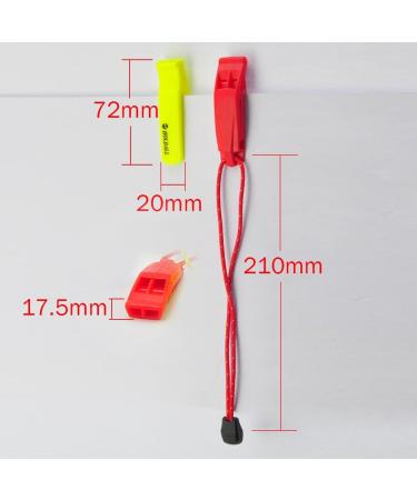 Emergency Whistle Pack of 4 with Lanyard | Ideal for Outdoor Activities Kayaking & Boating - Buy Online on SooperMarket.com