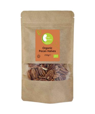 Organic Pecan Halves - Certified Organic - by Busy Beans Organic (250g)