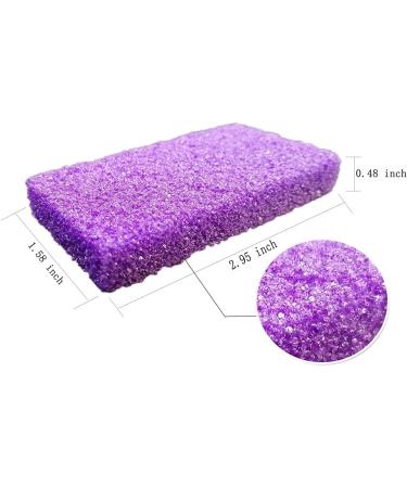 70-Piece Pedicure Exfoliator Kit: Disposable Pumice Stone, Sponge Scrubber, Callus Remover, Nail Files - Purple - Buy Online on SooperMarket.com