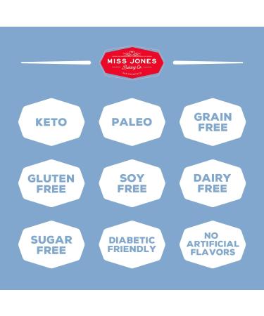 Miss Jones Baking Keto Blueberry Muffin Mix - Gluten Free, Low Carb, No Sugar Added - 10.57 oz - Diabetic, Atkins, WW, and Paleo Friendly - Buy Online on SooperMarket.com