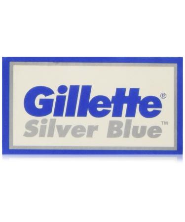 25 Silver Blue Double Edge Razor Blades Made in Russia by 7 O'clock