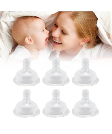 Buy Silicone Newborn Pacifiers - Soft Wide Mouth 6-Pack for Baby Comfort | International Shipping Available - Buy Online on SooperMarket.com