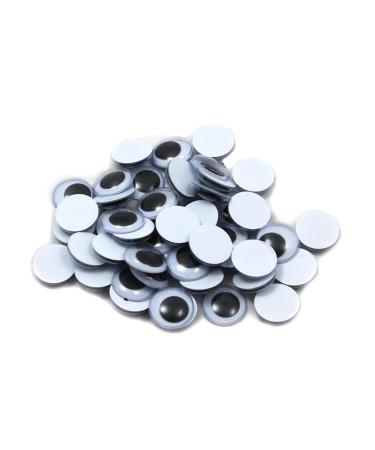 Creative Arts by Charles Leonard Wiggle Eyes, Round, 15mm, Black, 50/Bag (64515) 15 mm Black