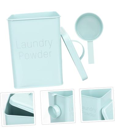 FOYTOKI 1 Set Washing Storage Bucket Laundry Dispenser Tide Laundry Bin Lotion Wrought Iron 1 count (Pack of 1) Sky-blue - Buy Online on SooperMarket.com