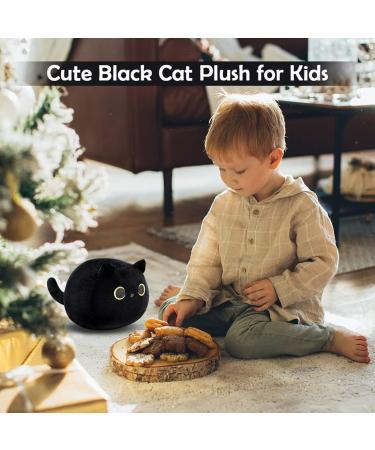 DNFASCHI Black Cat Plush Pillow Toy - Soft Stuffed Animal Cat Plushie for Kids - 20cm Cute Black Cat Stuffed Doll - Birthday for Boys Girls (Black-20cm) (HMHM20CM) - Buy Online on SooperMarket.com