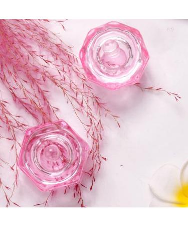 BrushesOctagonal Dappen Dish Cup Crystal Glass Glassware Tool for Nail Art Manicure Care - Buy Online on SooperMarket.com