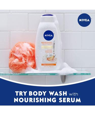 NIVEA White Peach & Jasmine Body Wash (3 Pack | 20 Fl Oz) - Nourishing Serum for Soft Skin - Buy Online on SooperMarket.com
