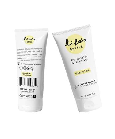 Life's Butter Anti-Cellulite Cream with Coenzyme Q10, L-Carnitine, and Coconut Oil - 6 Fl Oz (Pack of 1) - Buy Online on SooperMarket.com