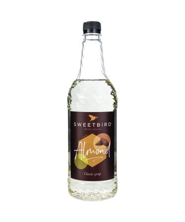 Sweetbird Almond Syrup 1 Litre - Vegan Friendly Almond Syrup Only