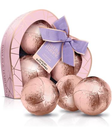 Baylis & Harding Jojoba Vanilla & Almond Oil Bath Bomb Heart Trio Gift Set - Vegan Friendly - Buy Online on SooperMarket.com