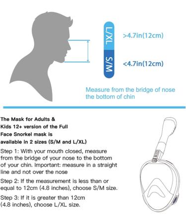 Jwintee Full Face Snorkel Mask | 180 Panoramic View for Kids and Adults | Camera Mount | Anti-Leak & Anti-Fog | Safe Breathing | Green/Black Medium - Buy Online on SooperMarket.com