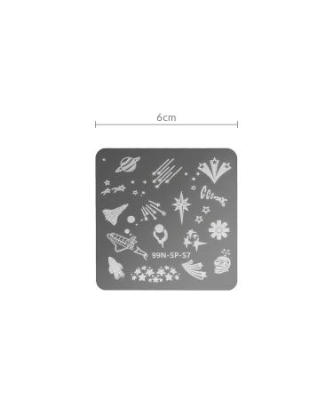 99Nails Cosmos Square Stamping Plate | Unique Nail Art Tool for International Shipping - Buy Online on SooperMarket.com