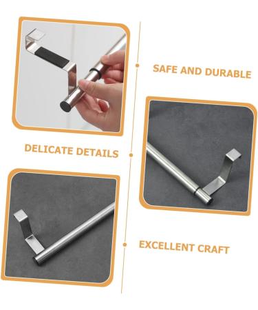 ABOOFAN Telescopic Towel Rack Clothes Hanger Hangers Metal Towel Bar Cabinet Door Towel Rack Steel Shelf - Buy Online on SooperMarket.com