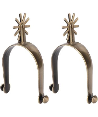 QANYEGN Adult Cowboy Spurs Vintage Metal Spurs with Gear Zinc Alloy Men Spurs Horse for Men - Buy Online on SooperMarket.com