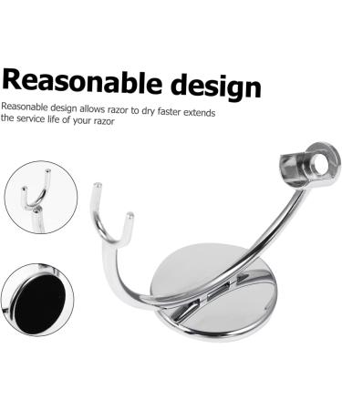 Angoily 2 pcs Stainless Steel Razor Holder - Decorative Bathroom Gift | Durable Zinc Shaving Stand - Buy Online on SooperMarket.com