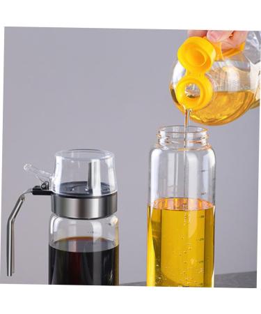 ABOOFAN Olive Oil Pourer Dispenser Vinegar Dispenser Bottle Glass Oil Bottle Oil Measuring Bottle Sauce Container Olive Oil Pour Spout Oil Dispenser Auto Salad Oil Salad Dressing 6.5x23.5cm As Shown - Buy Online on SooperMarket.com