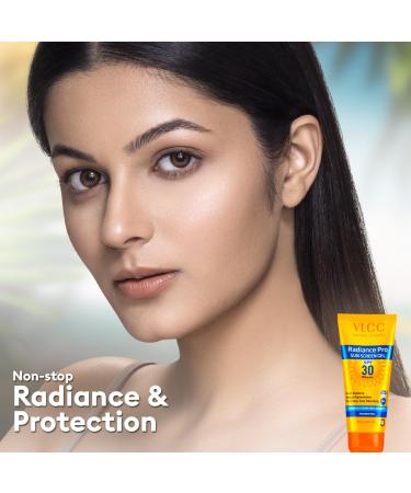 VLCC Radiance Pro SPF 30 PA+++ Sun Screen Gel - 50g | Best International Shipping - Buy Online on SooperMarket.com