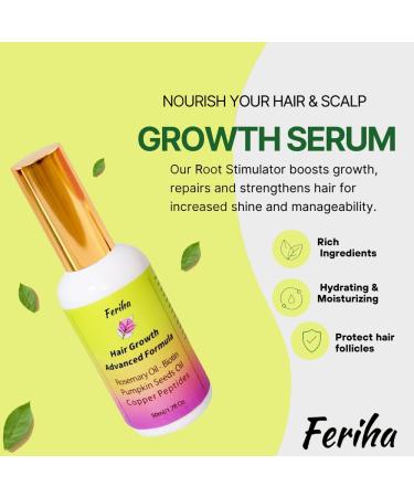 Hair Growth Advanced - Unisex Biotin & Rosemary Oil Formula for Thicker Fuller Hair | Combat Hair Loss & Damage Internationally Shipped - Buy Online on SooperMarket.com