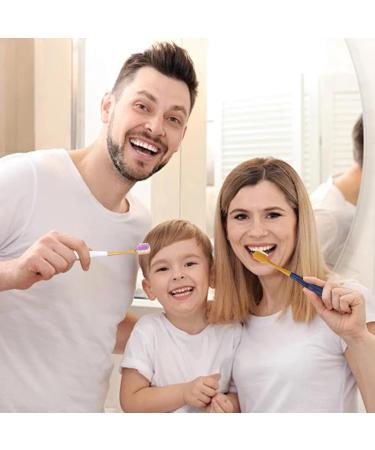 Rissunkv Soft Toothbrush Six-Pack | Extra Soft Bristles for Gum Health | Ultra-Like Wide Head Design for Adults | International Shipping Available - Buy Online on SooperMarket.com