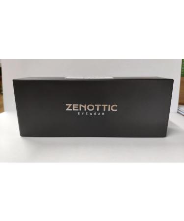 ZENOTTIC Blue Light Blocking Glasses - Hexagonal Eyewear for Men & Women | Anti Blue Ray Computer Glasses in Tortoise 0.0 x - Buy Online on SooperMarket.com