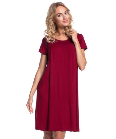 HAPPY MAMA. Women's Labor Delivery Hospital Gown Breastfeeding Maternity. 434p 12-14 Crimson