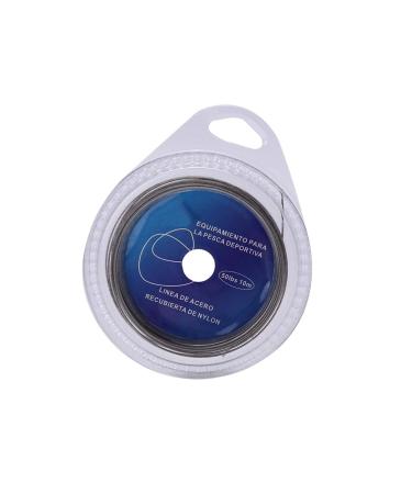 Steel leader wire trace fishing wire steel leader 7x7 fish steel wire 5 types 10 m 7 strands of braided before sea fishing wire covered with plastic (50 lbs)