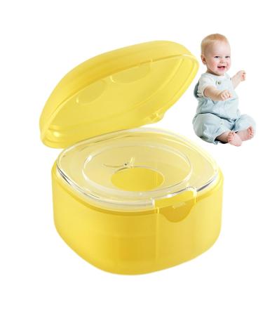 Pacifier Holder - Dustproof & Easy to Clean Container in Yellow | Keep Pacifiers Clean | Jomewory - Buy Online on SooperMarket.com