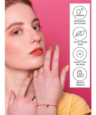 Kalolary Gel Nail Polish Strips Nail Gel Art Sticker Waterproof Full Nail Wraps Decal Sets with Scissors Nail File and Stick for Women Girls Nail Art Decor (UV/LED Lamp Required)-15 - Buy Online on SooperMarket.com