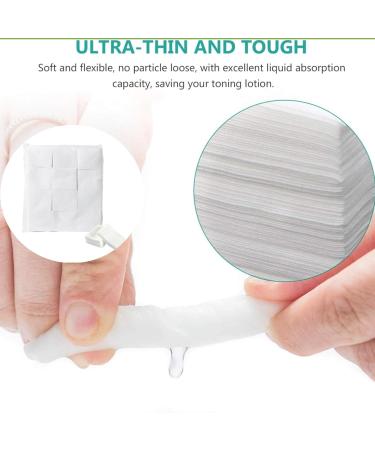 1200Pcs cotton pad eye care makeup remover wet compress nail polish remover diy lotion mask moisturizing and other basic hypoallergenic square cotton pad  - Buy Online on SooperMarket.com