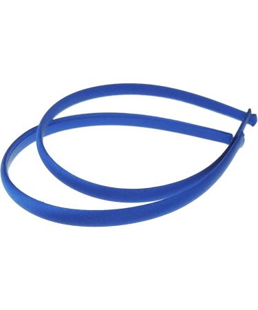Mytoptrendz Set Of 2 Girls Plain Slim Satin Alice Band Headbands Hair Band (Royal Blue) One Size - Buy Online on SooperMarket.com