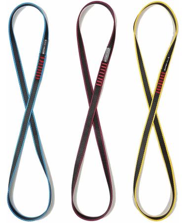 XINDA 16mm Nylon Sling Climbing Runner 22kN/4840lb CE UIAA Certified - 3 Pack 120cm Yellow - Ideal for Rock Climbing, Mountaineering, Rappelling, Hiking - Emergency Gear - Buy Online on SooperMarket.com