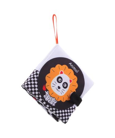 Ibasenice 4 pieces of fabric book learning toys for children soft books for babies toys for babies fabric books for babies black and white baby toys peach skin hand account toddler