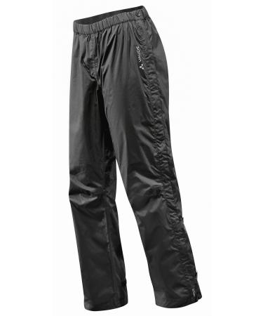 Vaude rain pants Men Fluid Full-Zip Pants II waterproof outdoor trousers-water column 10 000 mm bicycle pants breathable & windproof 2-layers overpants quickly overlay m black
